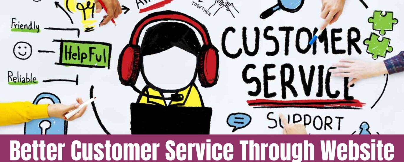 customer service through website